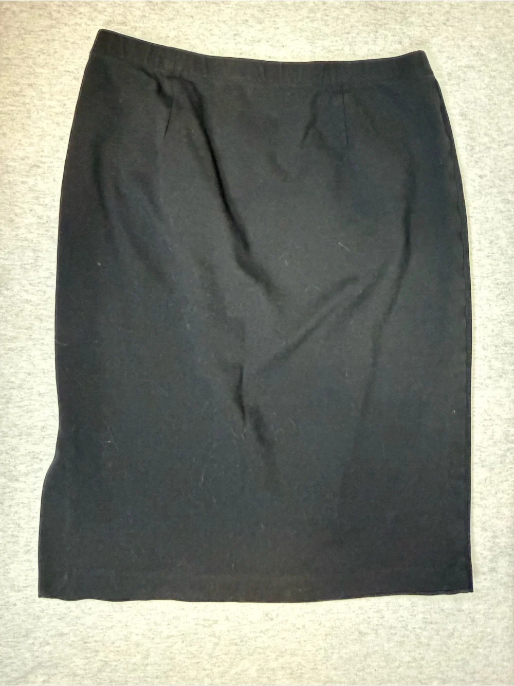 Eileen Fisher Stretch Ponte Pull-On Pencil Skirt Black - Medium